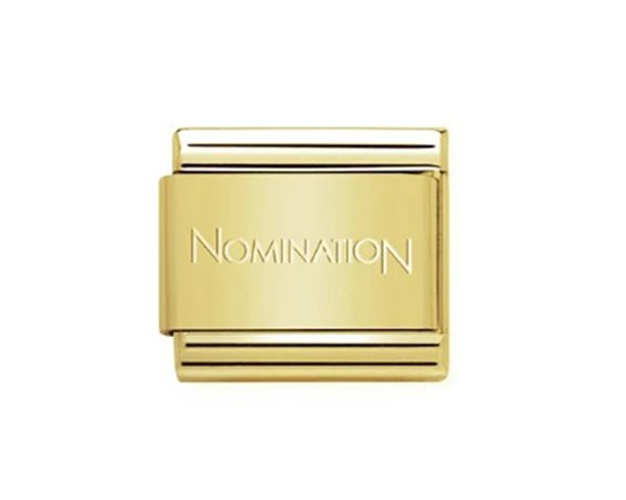 Charm Nomination in Acciaio LINK BASE DORATO OPACO - LINK BASE DORATO OPACO